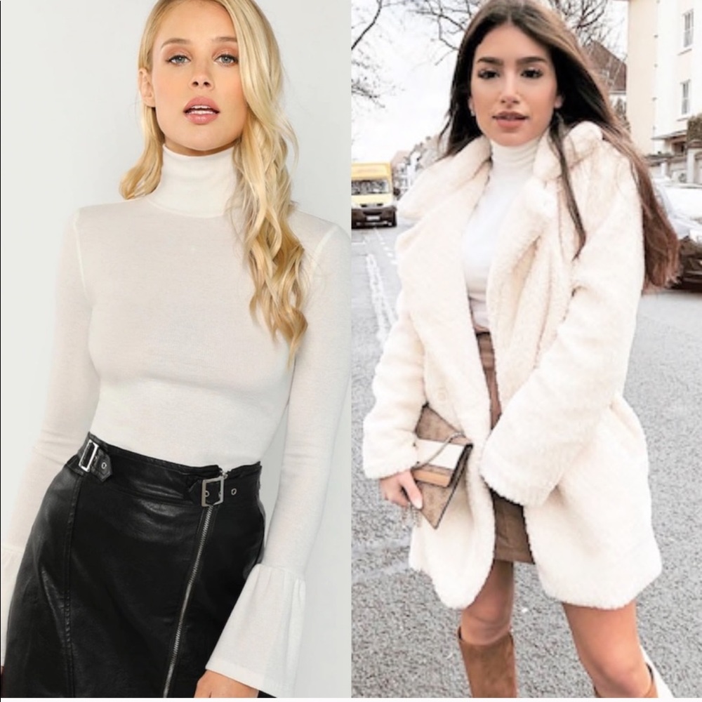 Bell Sleeve Turtleneck Top - Picture 2 of 2